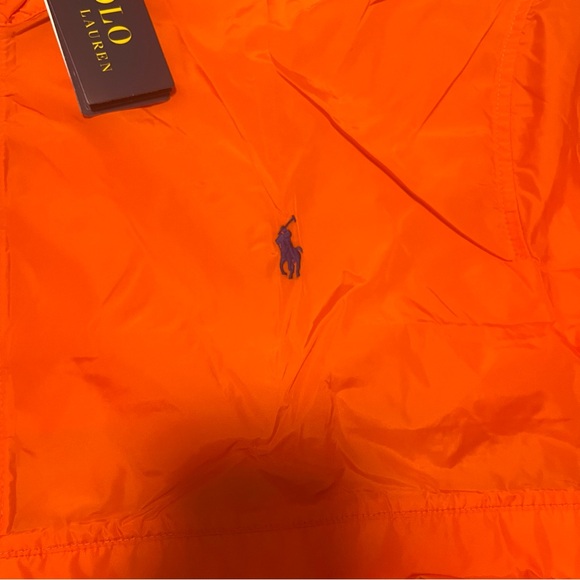 Polo Ralph Lauren Mens Orange Lightweight Hooded Windbreaker Jacket- 3XLT- NWT - Picture 10 of 12